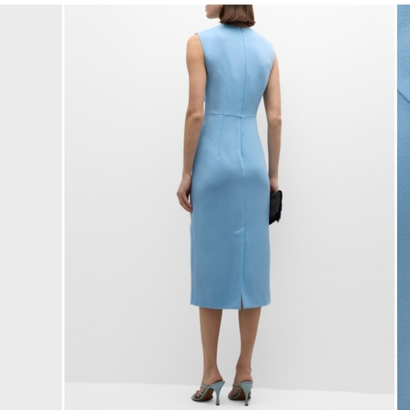 $1295_Sold out_ E.Stott Mila Sleeveless Crossover Wool Midi Dress - Picture 2 of 4